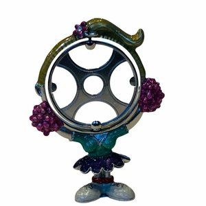 Cheerleader Metal Picture Frame Cheer Leader Pom